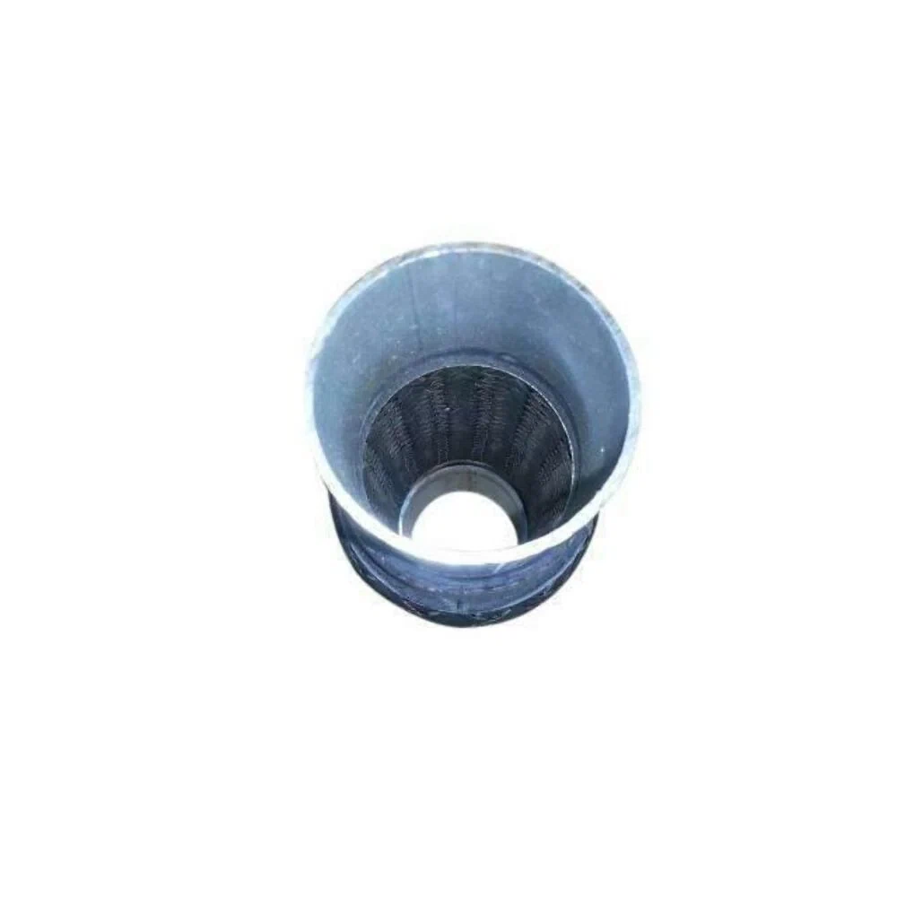 Exhaust Flex Pipe 2 x 6 w_ Ends Stainless Steel Double Braided
